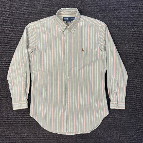 Ralph Lauren Other - Vintage Polo Ralph Lauren Oxford Dress Shirt Mens 15.5 32/33 Classic Fit Striped